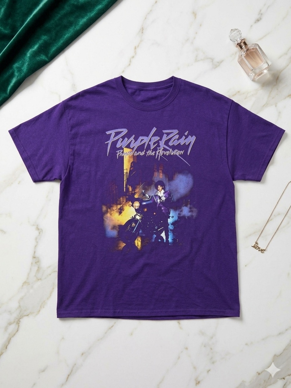 Prince Vintage Graphic Tee - Purple Rain Design. Size XXL